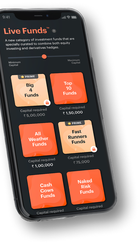 Live funds feature